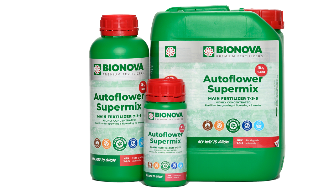 Bionova Autoflower Supermix - Zweikomponenten-Basisdünger für Hydroponik