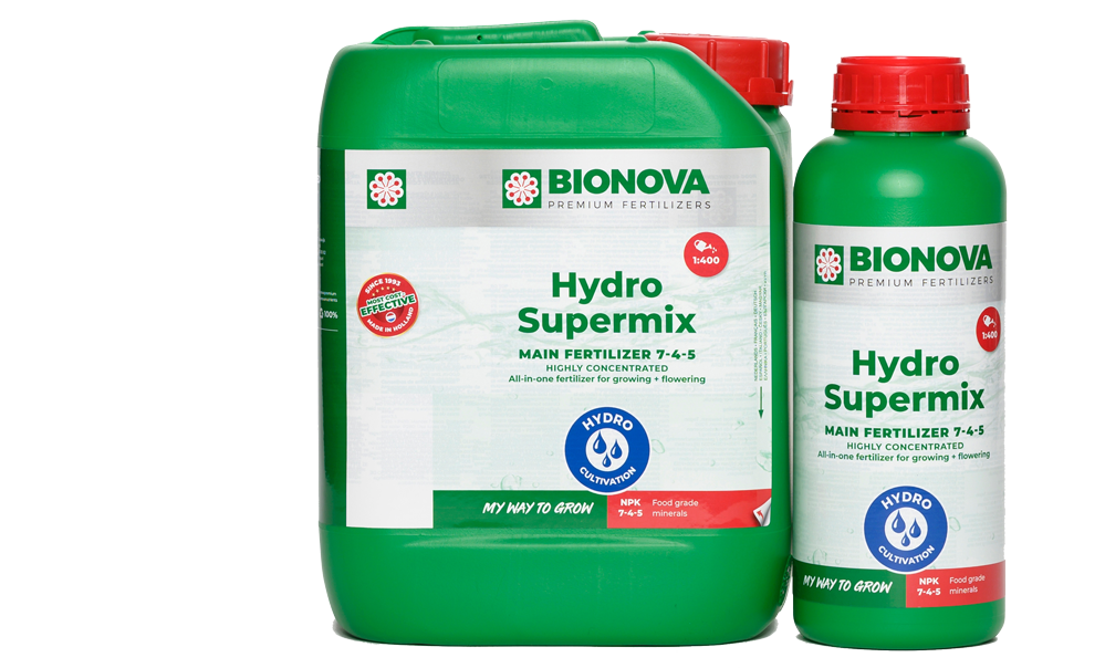 Bionova Hydro Supermix - Zweikomponenten-Basisdünger für Hydroponik ⠋