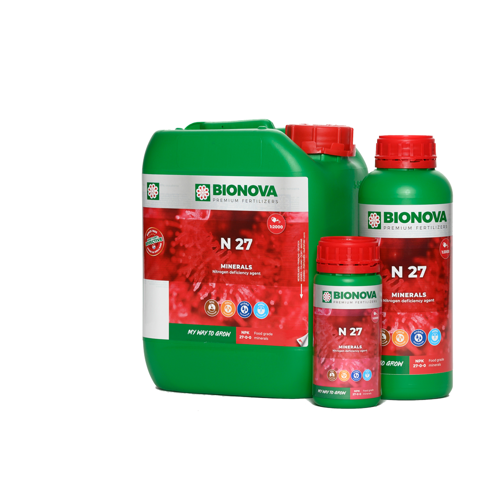Bionova N 27 - Flaschen in 250 ml, 1 l und 5 l ⠋