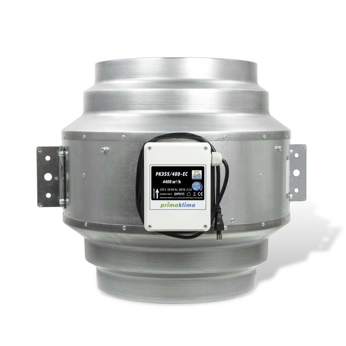 Prima Klima PK355/400-EC BLUE LINE EC-Rohrventilator mit 355/400-mm-Doppelflansch 