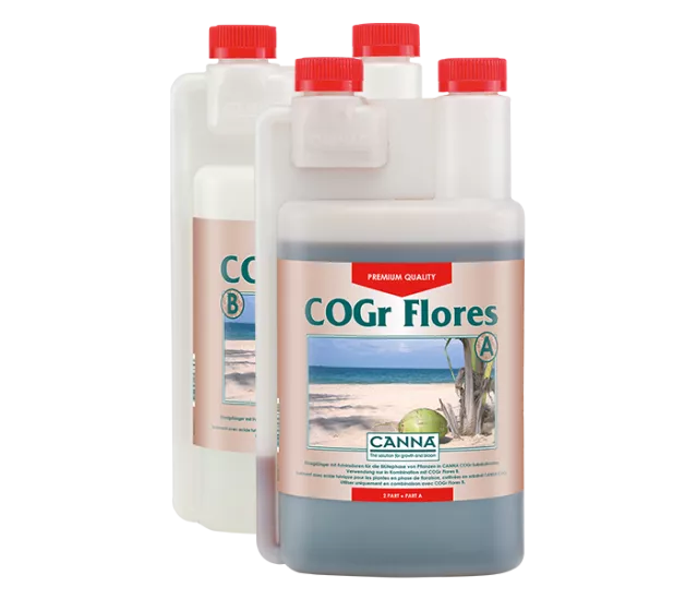 CANNA COGr Flores A & B Blütedünger für COGr-Kokosplatten – 1L, 5L, 10L