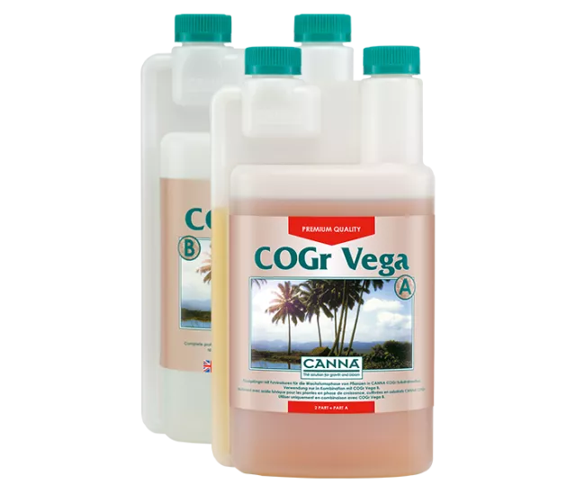 CANNA COGr Vega A & B Wachstumsdünger für COGr-Kokosplatten – 1L, 5L, 10L